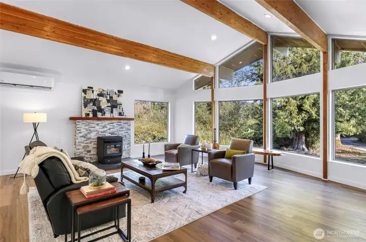 Large front windows.