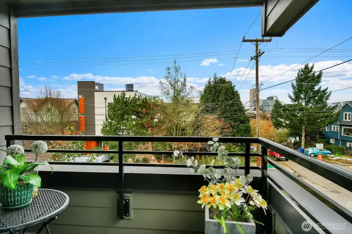 Fresh air & downtown views from your private balcony.