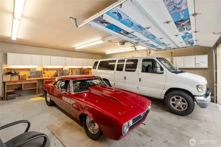 Pictures inside the detached garage