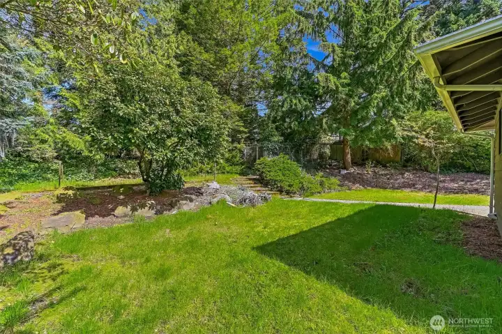 Private back yard