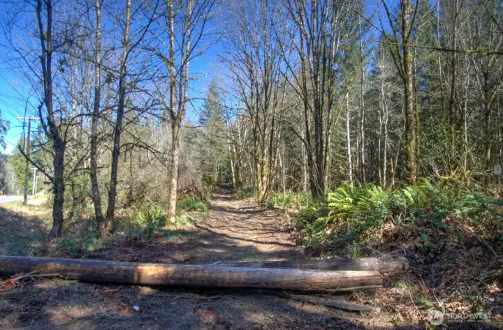 Entrance on south side of property