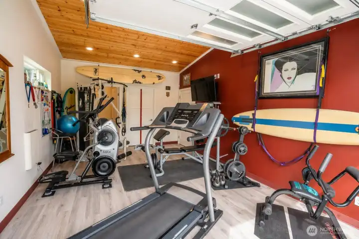 Third Car Garage Bay/Gym in Main Home