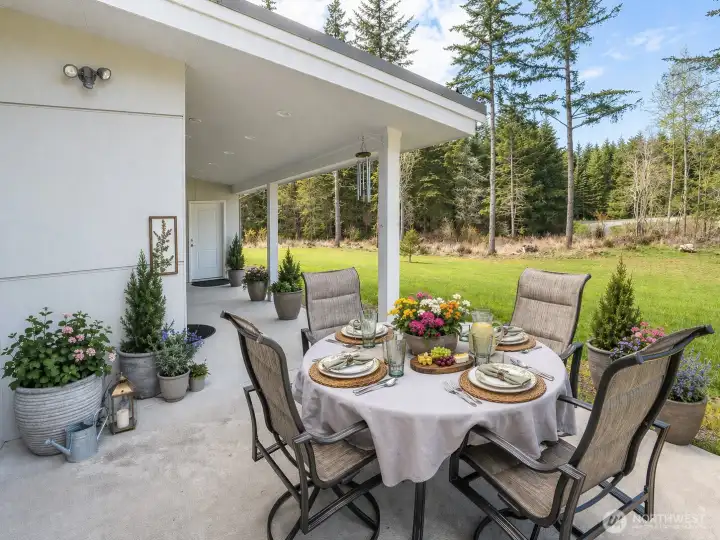 Outdoor Patio off Main Home