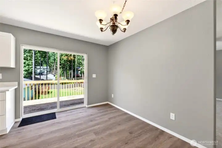 Dining space.