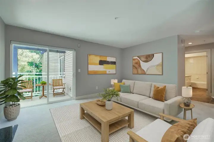 Spacious top-floor, corner unit with two balconies. Great air flow, light