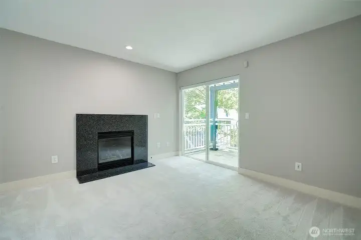 Cozy gas fireplace for those chilly winter months. Great cross-breeze from the two decks.