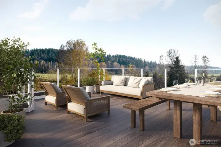 Private Rooftop Deck Rendering Private Rooftop Deck Rendering