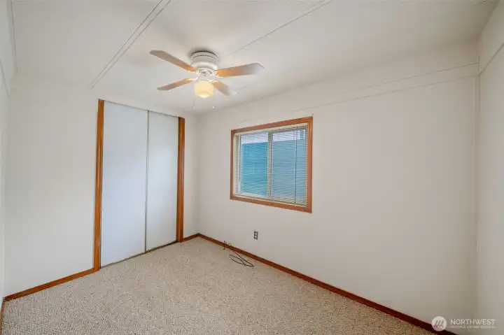 3rd bedroom with ceiling fan. 3rd bedroom with ceiling fan.