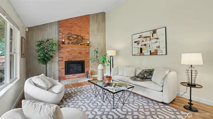 Stay cozy with the gas fireplace! Stay cozy with the gas fireplace!