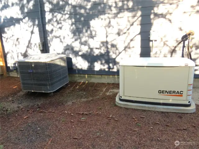 THE HOME HAS HEAT & AIR PLUS A GENERATOR IF THERE IS INTERUPTED ELECTRICAL SERVICE!