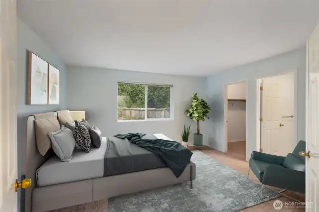 Large master bedroom.