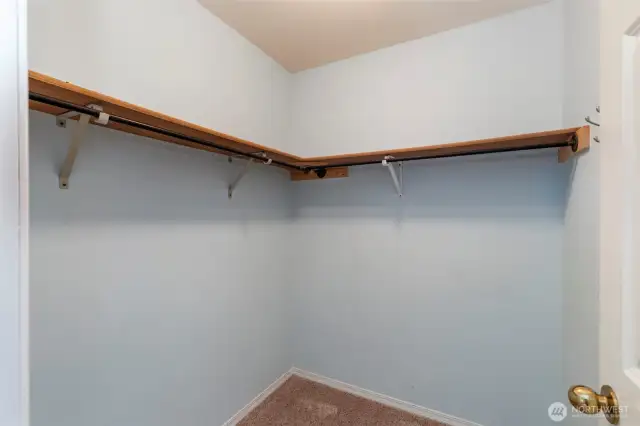 Large walk-in closet.