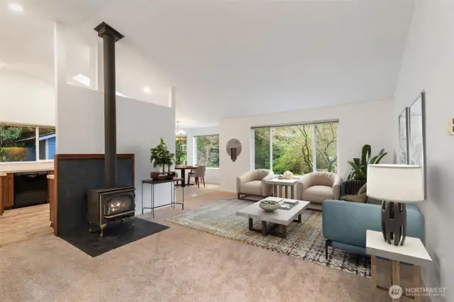Home has virtual staging.