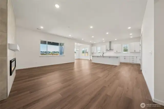 Actual home: great room