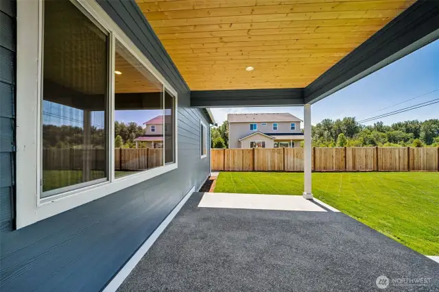 Actual home: covered porch
