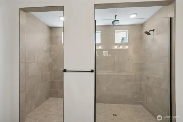 Actual home: Walk-in shower
