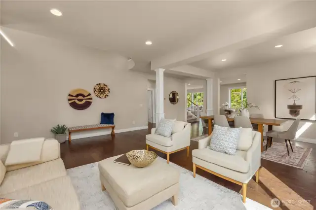 The living room. Great southern light in this space makes a nice first impression.