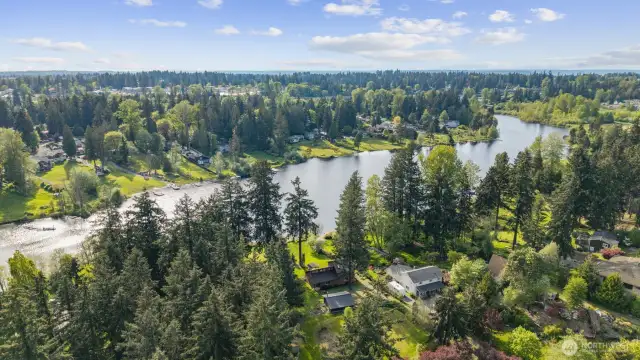 Your private PNW 53' waterfront retreat with no HOA or community dues.