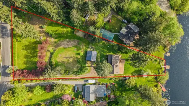 Your 1.23 acre property filled with beauty, growth potential, recreation, and entertainment awaits...