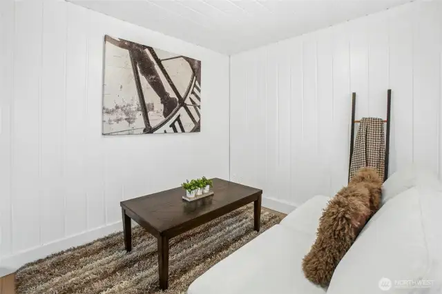 Room for a large TV.