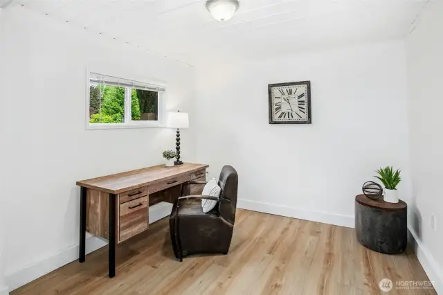 So much light, great place for an office.