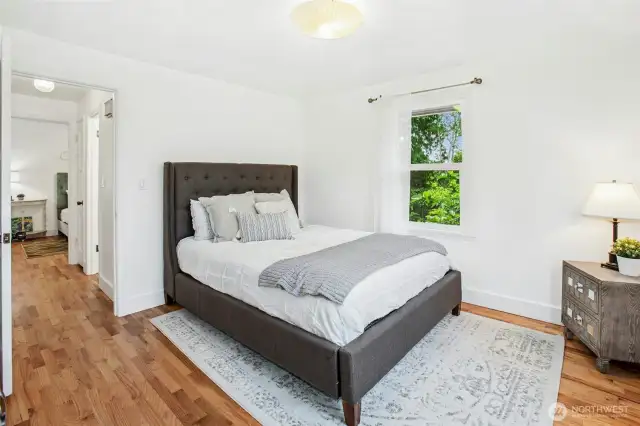 Primary bedroom on the main level.