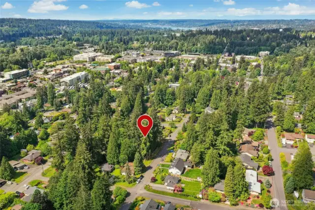 Easy walk to downtown Bothell's shops, restaurants and wineries as well as to Bothell landing for water activities.