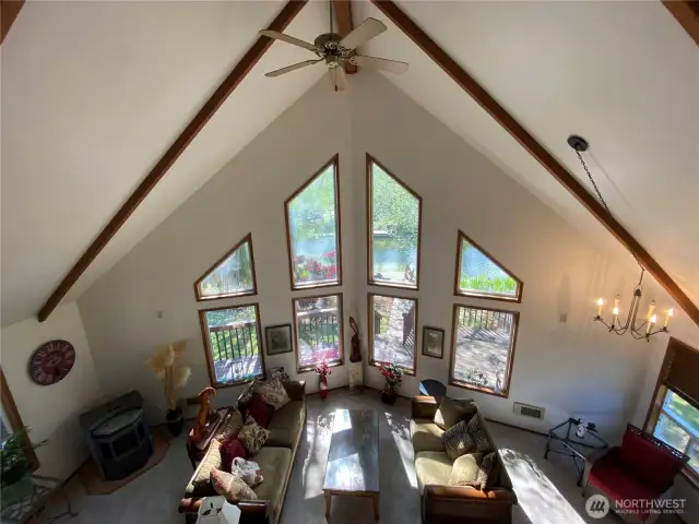 From the loft, looking out over the water