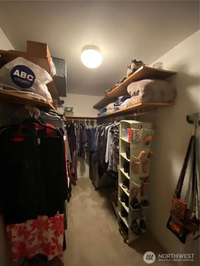One of the walk ins w tons of storage space!