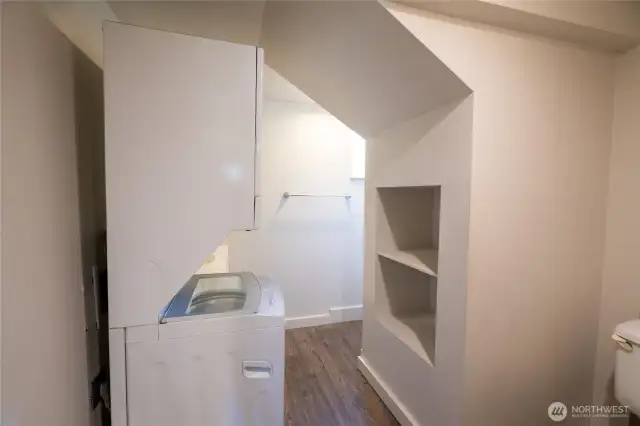 Unit #4 bathroom w/washer & dryer
