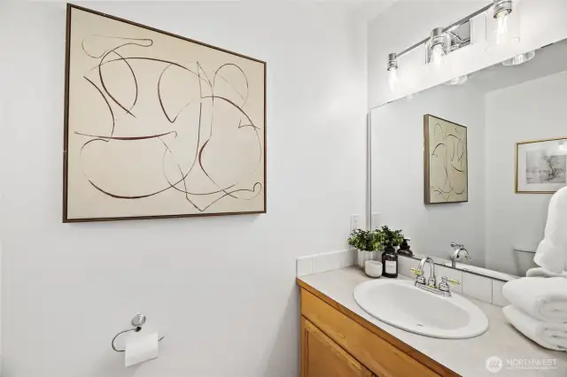 Half bath/powder room on the main floor.