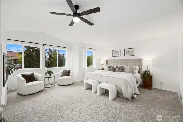 Look at the size of this primary bedroom!