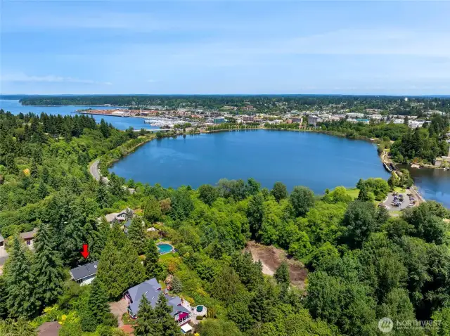 Gorgeous view above the home