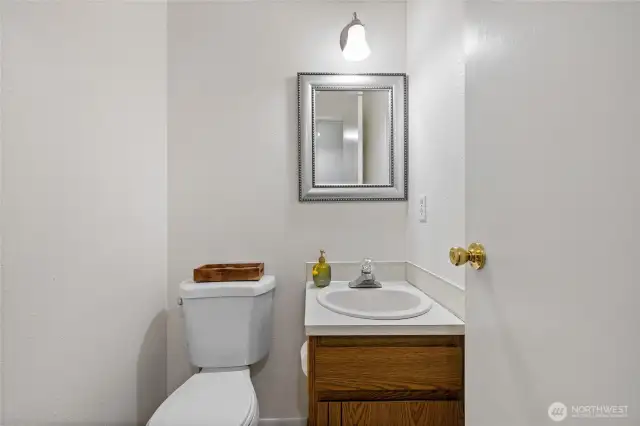 Half bath on the main floor.