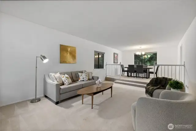 Huge sunken living room