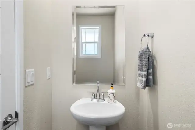Main floor half bath.