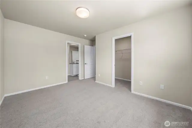 Second floor - 2nd bedroom with walk in closet. Highlighted with Jack & Jill Bathroom