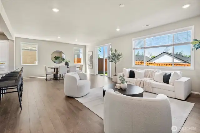 Large living space with house situated on top of hill, you have much privacy