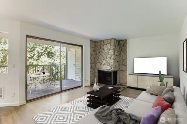 Living Room-virtually staged