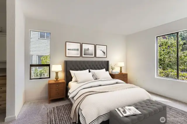 Primary Bedroom-virtually staged
