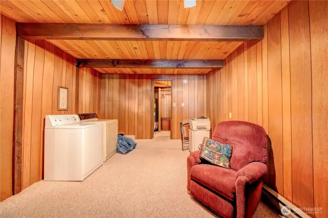 Sitting area in bedroom lower level.