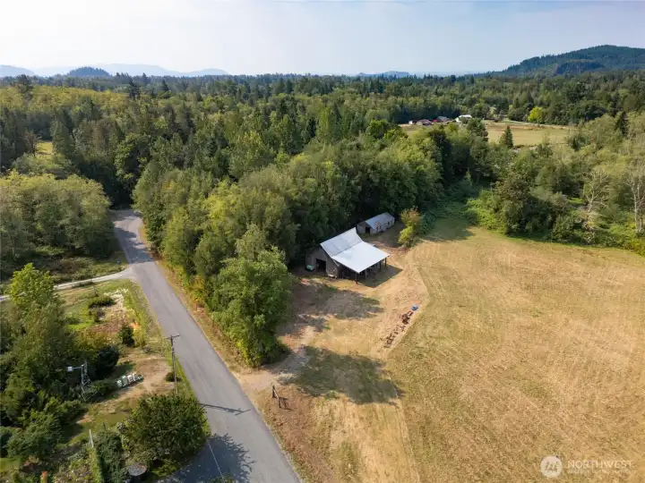View of the SE corner of property.