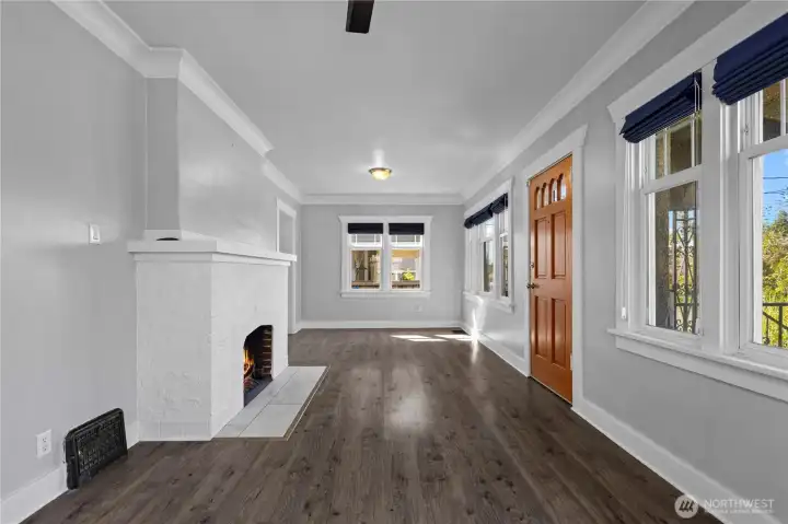 Entry + Living to Dining room