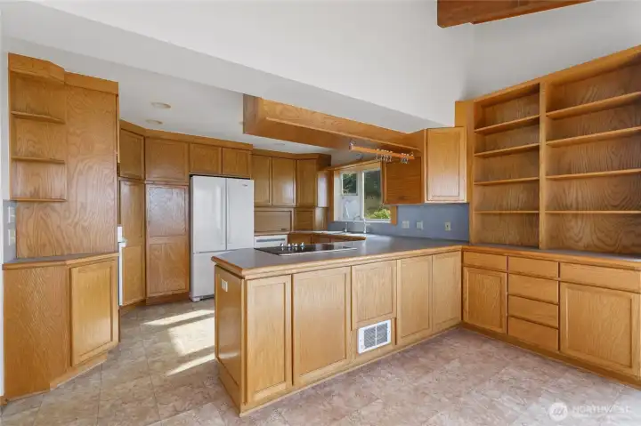 Open kitchen designed for entertaining.
