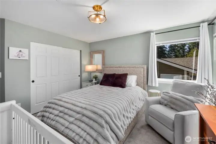 Bedroom number two with lots of natural light.