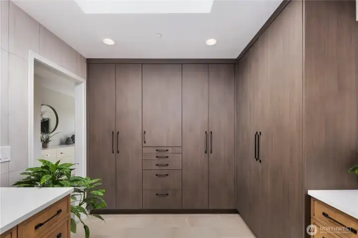 Custom built-in cabinetry for your clothes and more.
