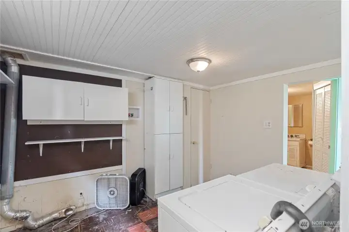 Laundry room in lower level