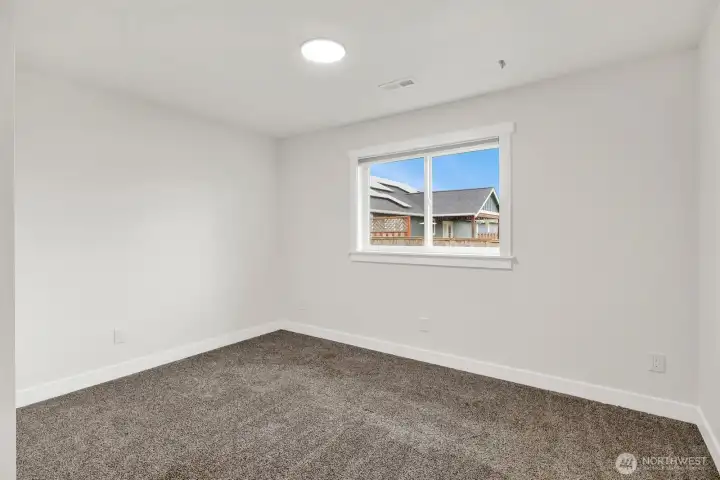 One of three bedrooms. This one faces East.