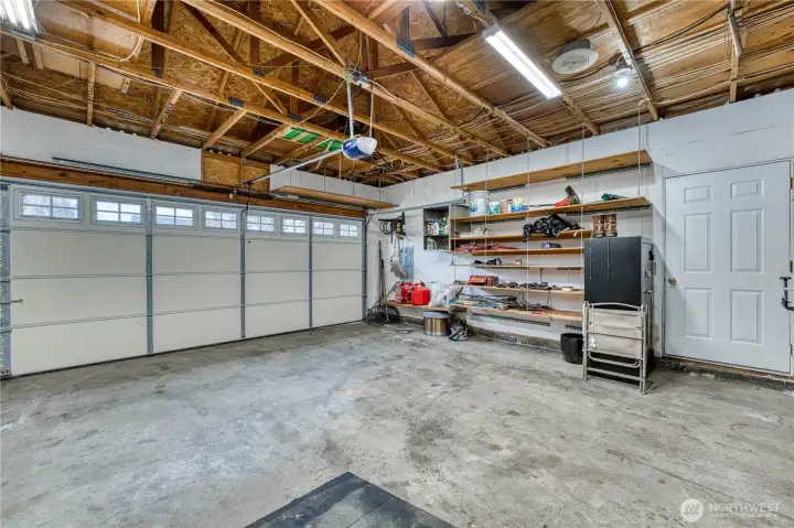Large 2 car garage