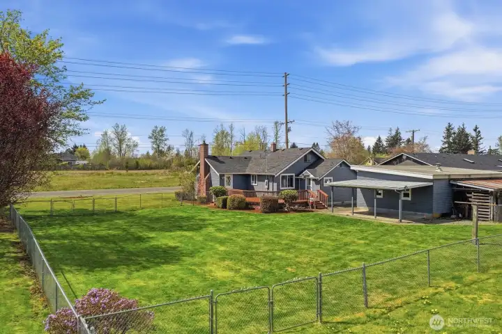 Enjoy stunning territorial views across the level acreage, perfect for taking in the peaceful local landscape.